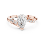 Gold Ring Ledis Ring, Rose Gold, view 4