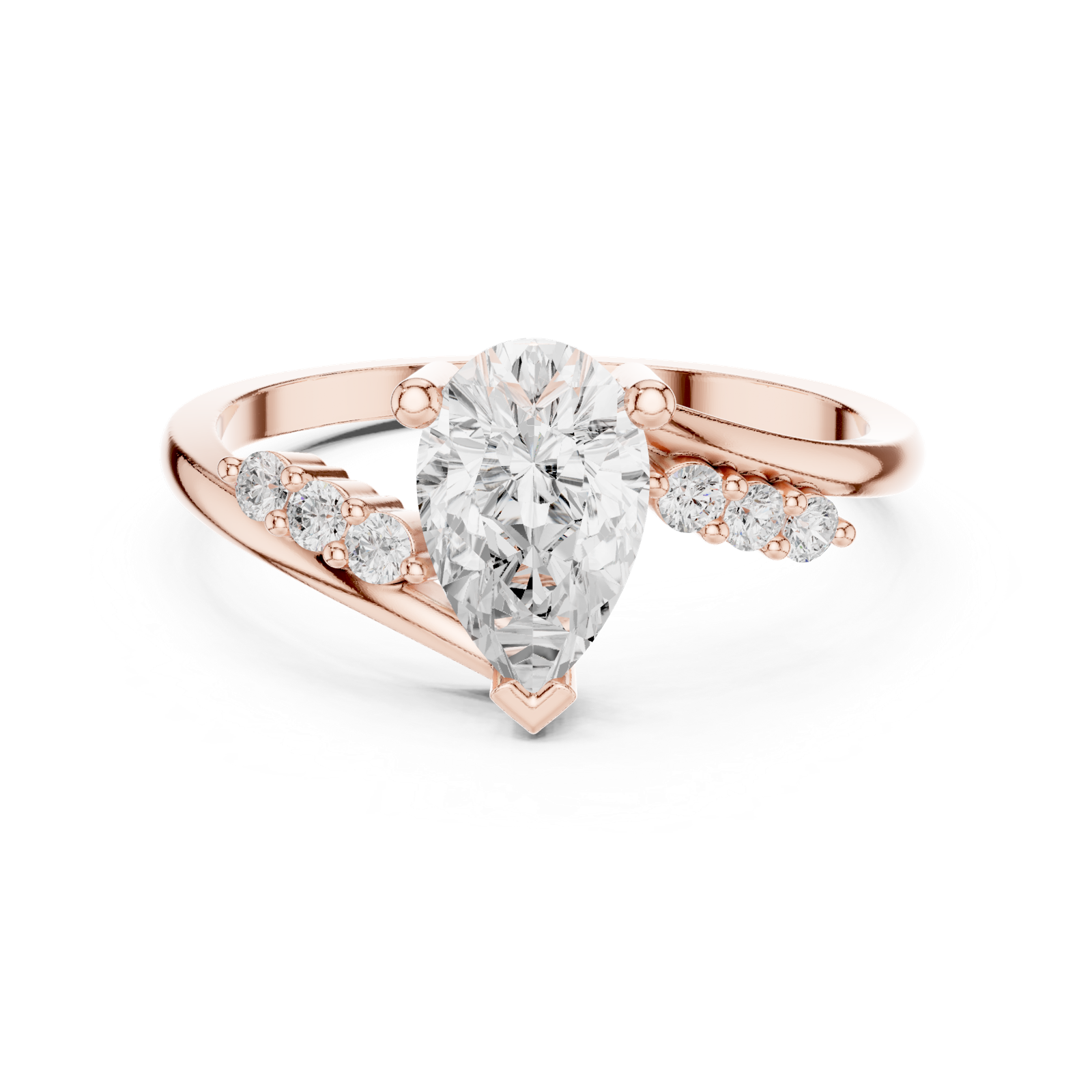 Gold Ring Ledis Ring, Rose Gold, view 4