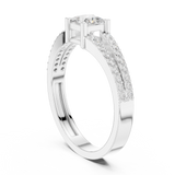 Gold Ring JER-64, White Gold