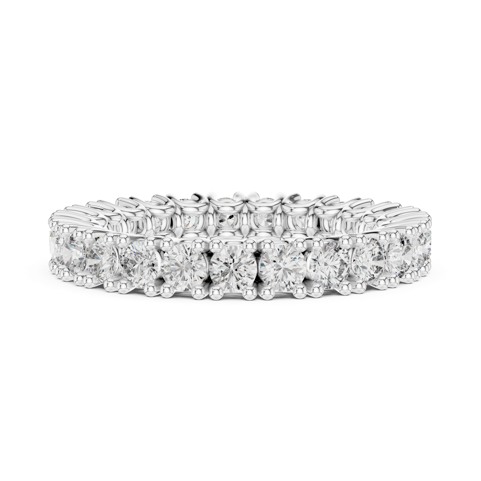 Gold Ring 12-10008@L, White Gold, view 3