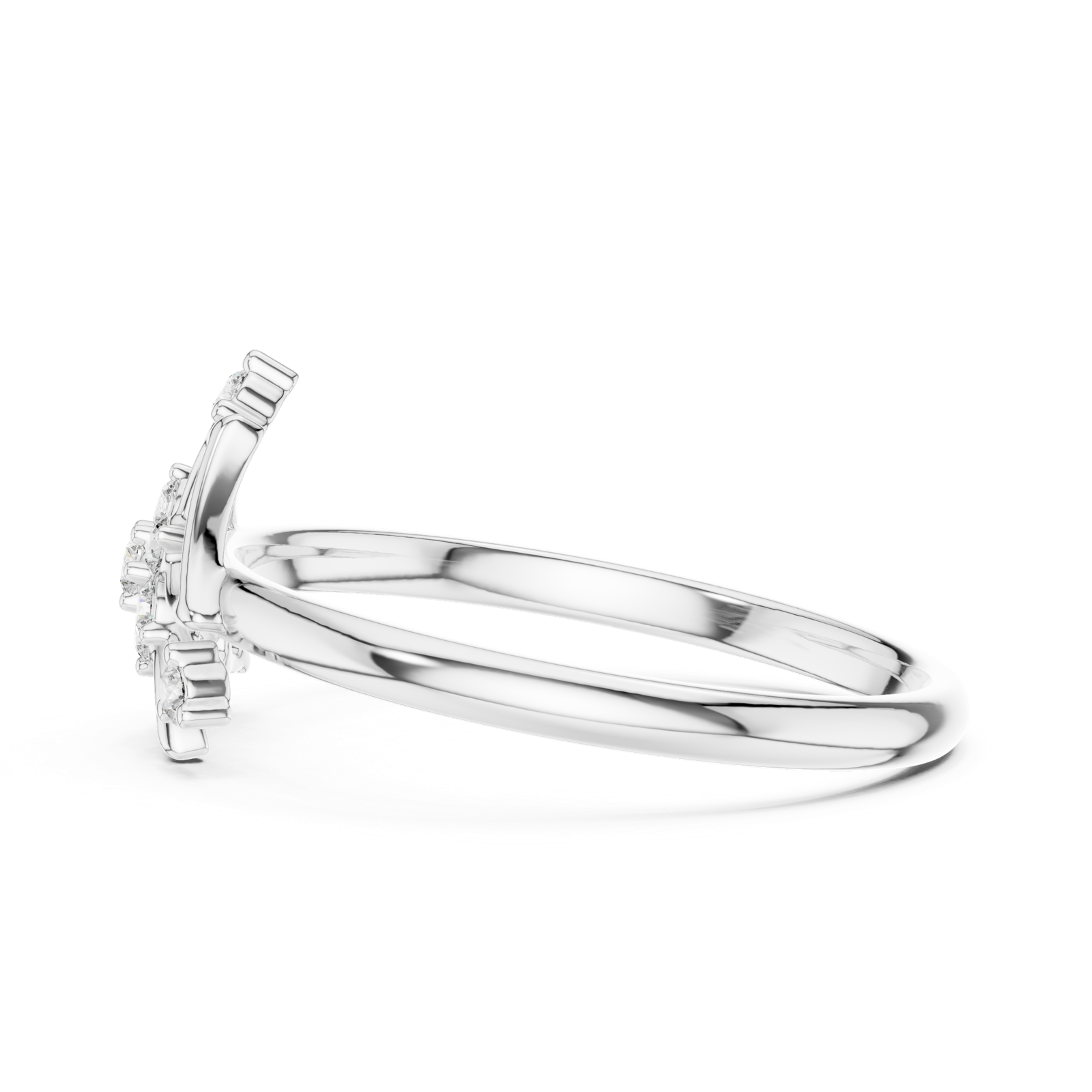 Gold Ring 1 (281), White Gold, view 3