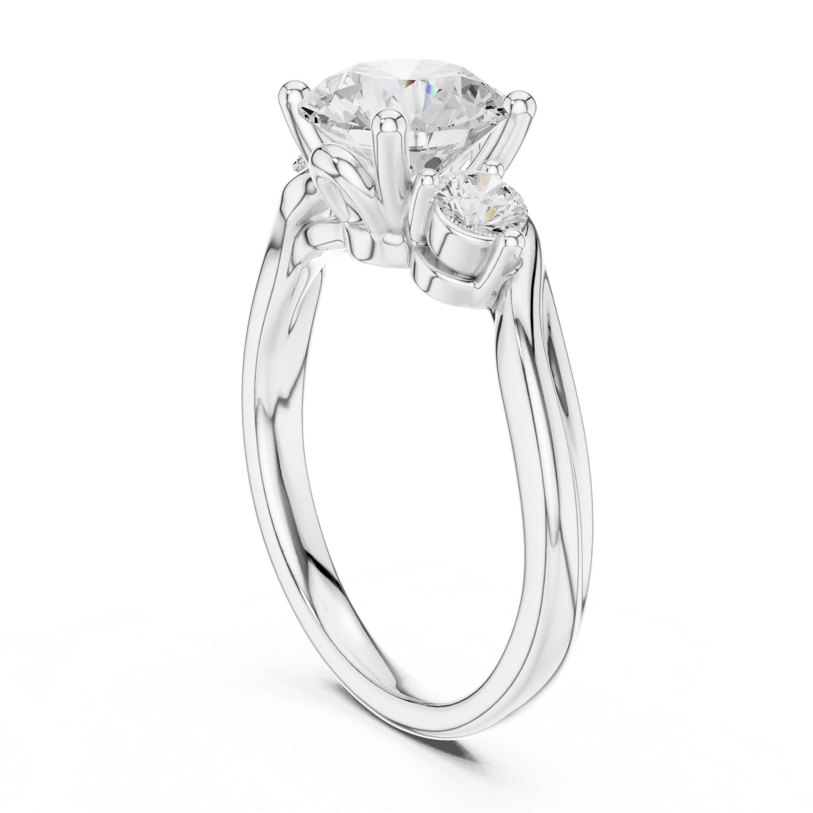 Gold Ring DDLR-272, White Gold, view 1