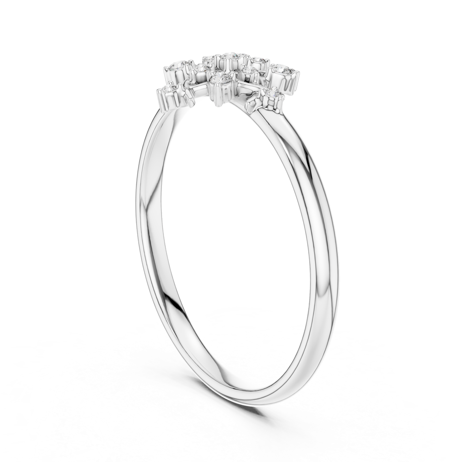 Gold Ring 1 (391), White Gold, view 1