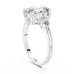 Gold Ring LR-0054, White Gold, view 1