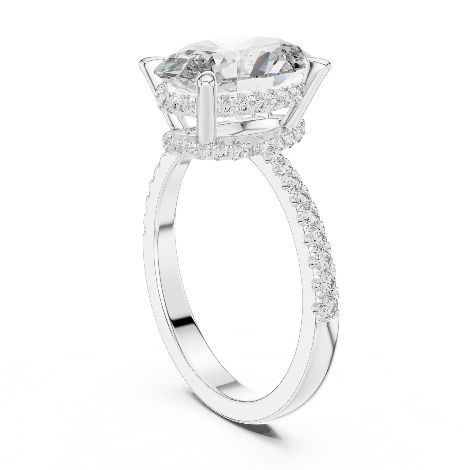 Gold Ring DDLR-251, White Gold