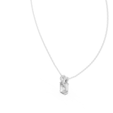 Gold Pendant GPD-0026, White Gold, view 2