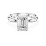 Gold Jewelry L36-10, Emerald center stone, White Gold, view 4
