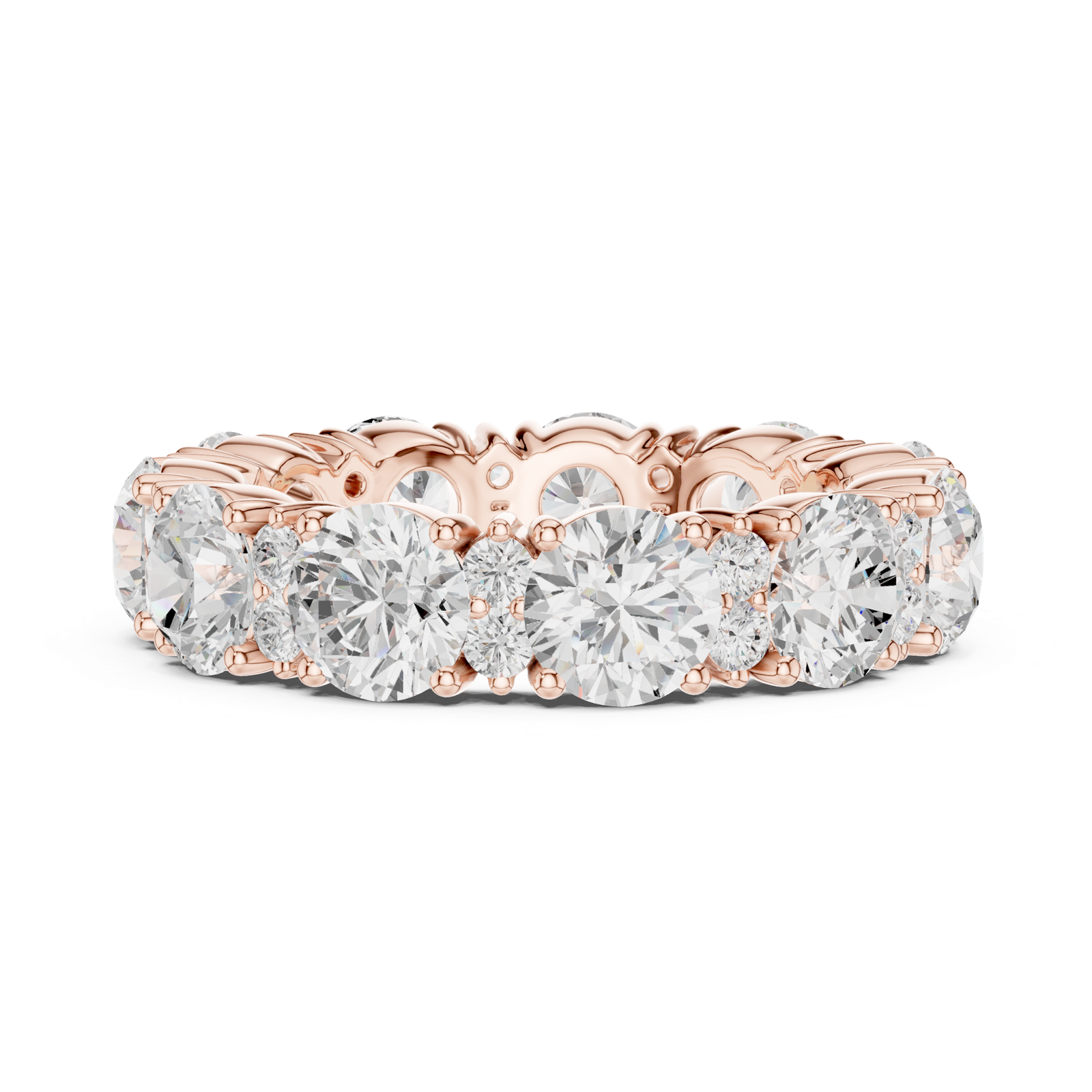 Gold Ring DDLR-707, Rose Gold, view 3