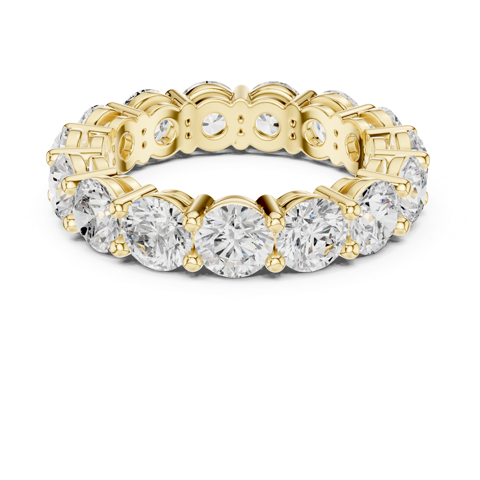 Gold Ring DDLR-690, Yellow Gold, view 4