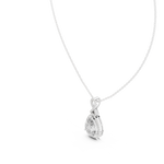 Gold Pendant GPD-0014, White Gold, view 2