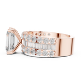 Gold Ring DDLR-199, Rose Gold, view 3
