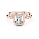Gold Ring DDLR-472, Rose Gold, view 4