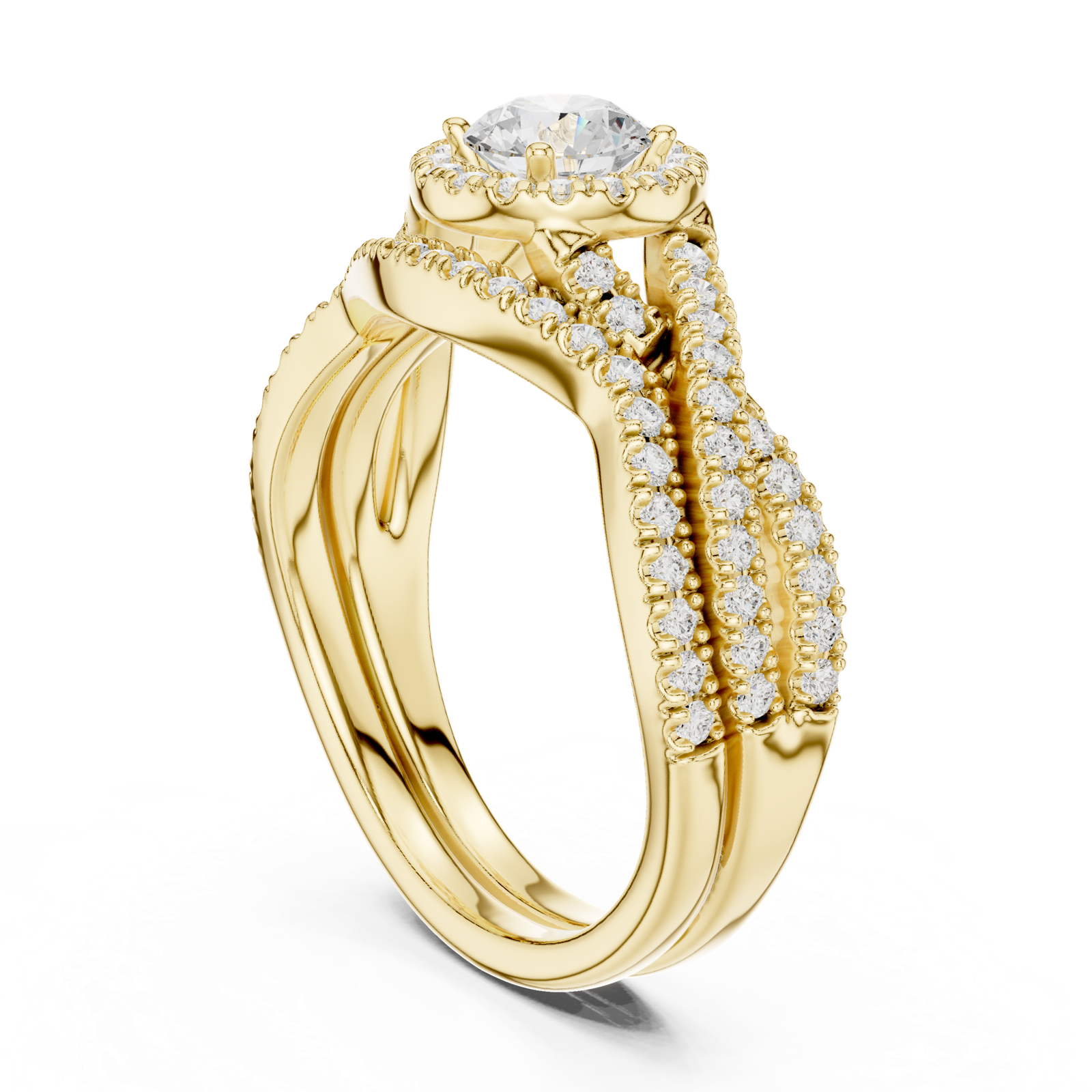 Gold Ring LR-0268, Yellow Gold, view 1