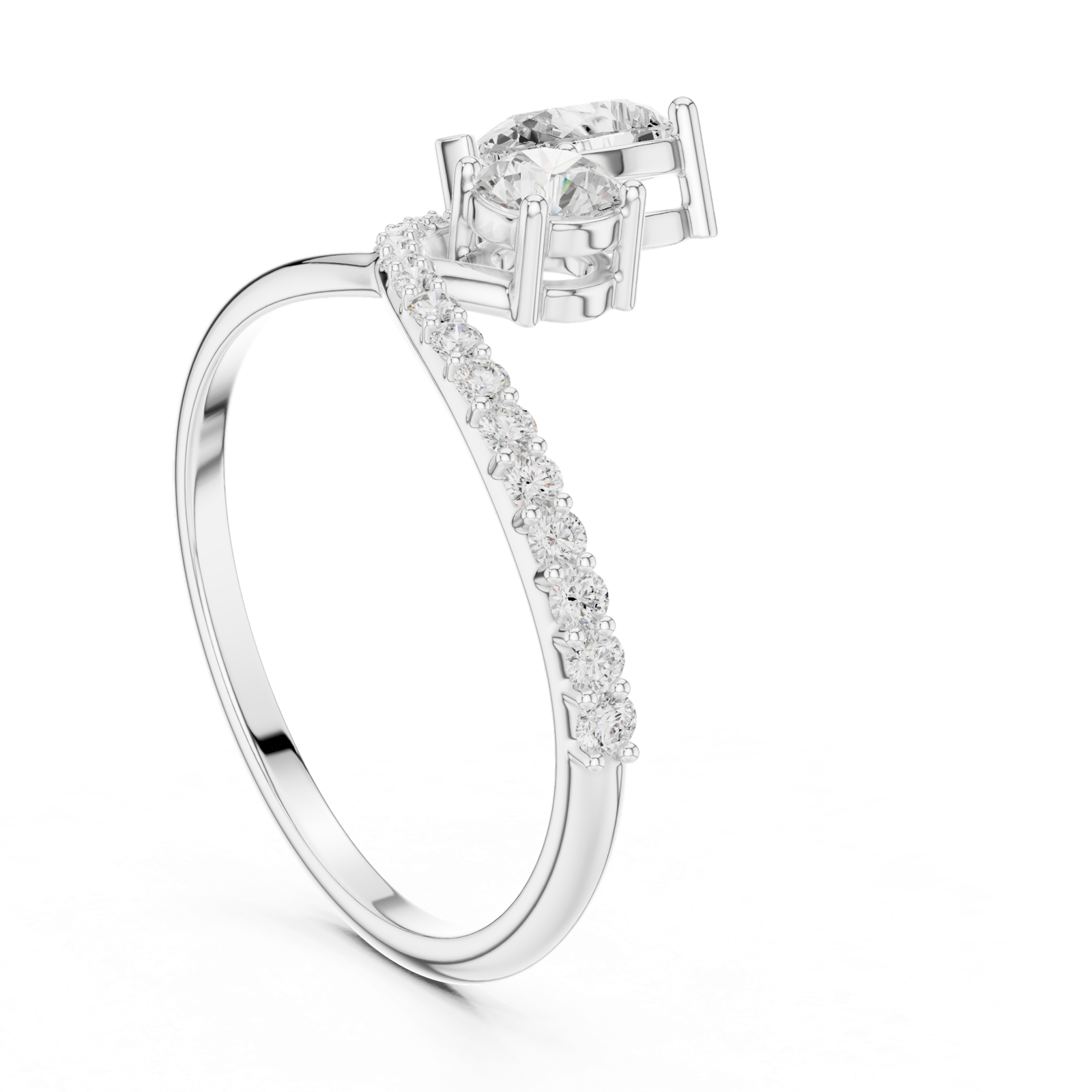 Gold Ring SBWR(59), White Gold, view 1