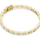 14K Solid Gold Lab Diamond Bracelet, Yellow Gold, view 2