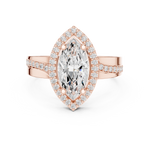 Gold Ring DDLR-355, Rose Gold, view 4