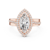 Gold Ring DDLR-355, Rose Gold, view 4
