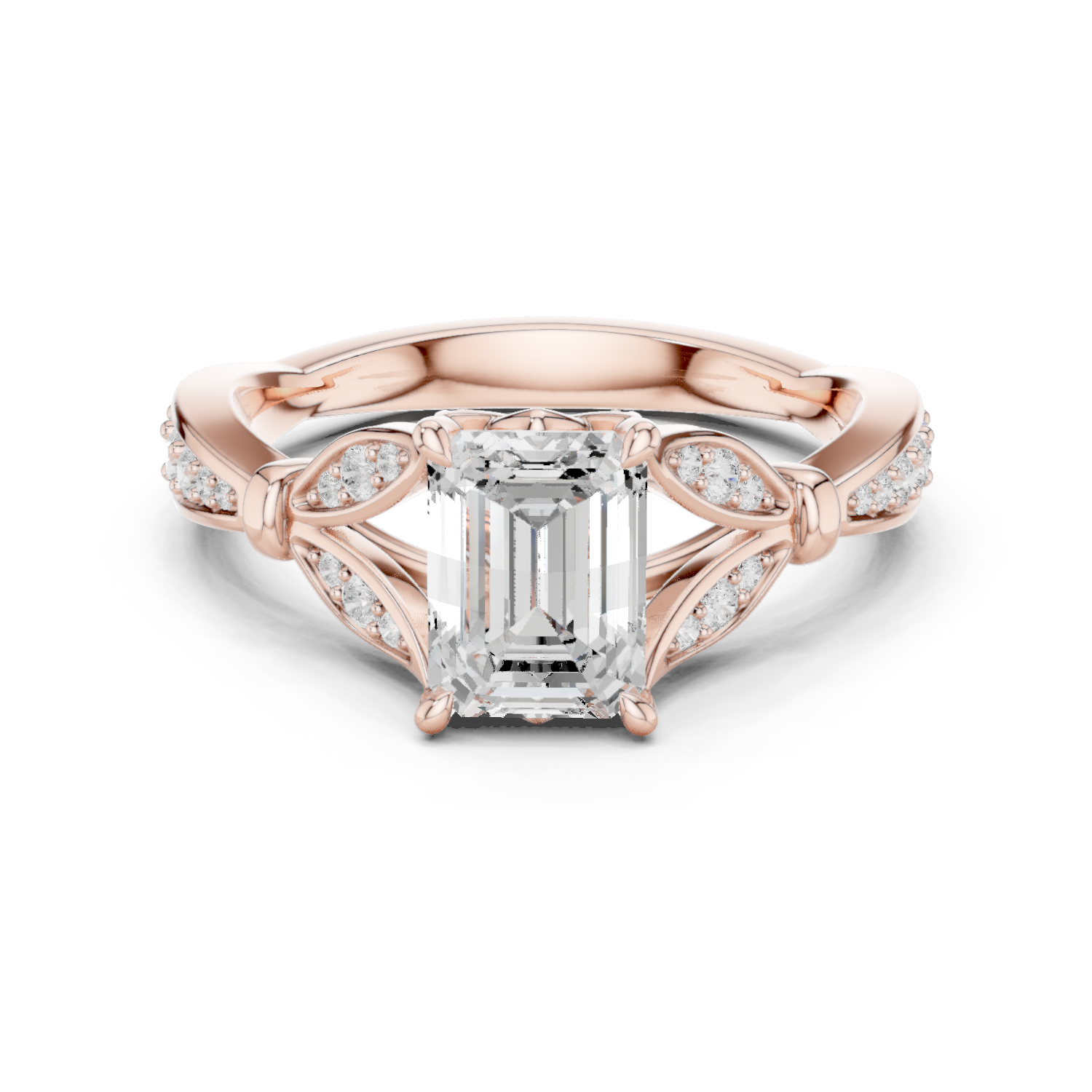 Gold Ring DDLR-257, Rose Gold