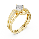 Gold Ring DDLR-475, Yellow Gold, view 2