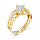 Gold Ring DDLR-475, Yellow Gold, view 2