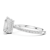Gold Ring DDLR-1019, White Gold, view 3