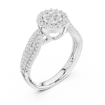 Gold Ring DDLR-755, White Gold, view 2