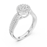 Gold Ring DDLR-755, White Gold, view 2