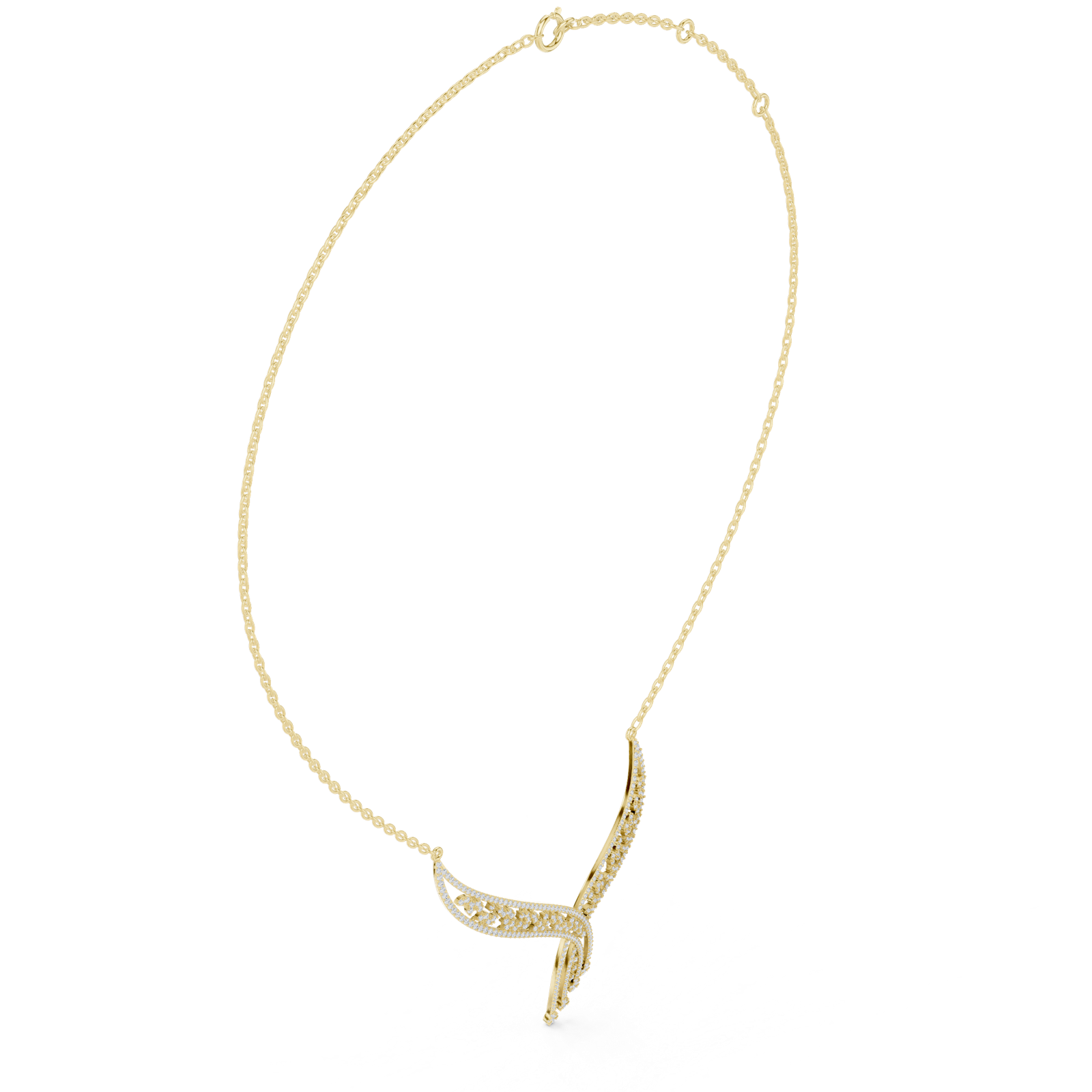 Gold Necklace SBWN (51), Yellow Gold, view 1