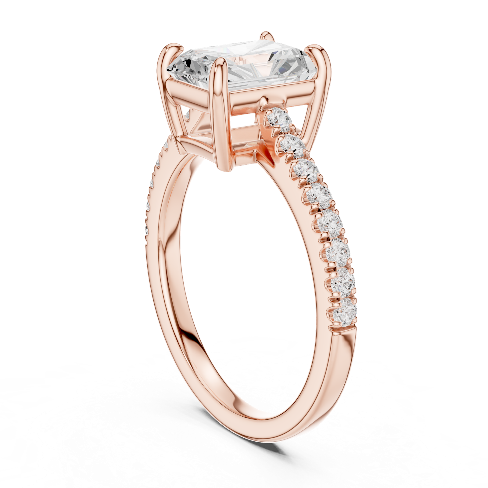 Gold Ring DDLR-881, Rose Gold, view 1