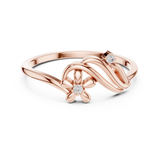 Gold Ring DR-6218, Rose Gold