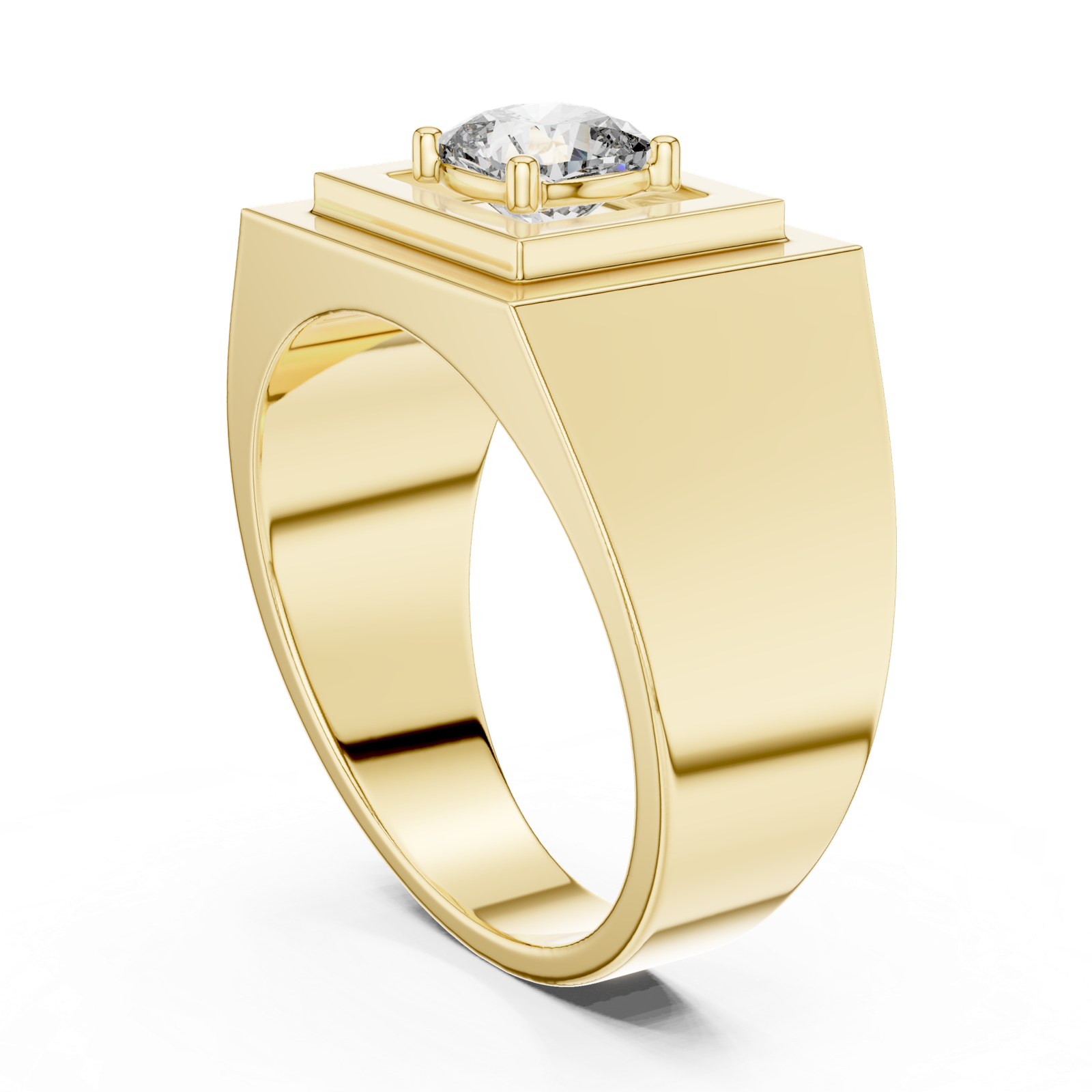Gold Ring L28-GR, Yellow Gold, view 1