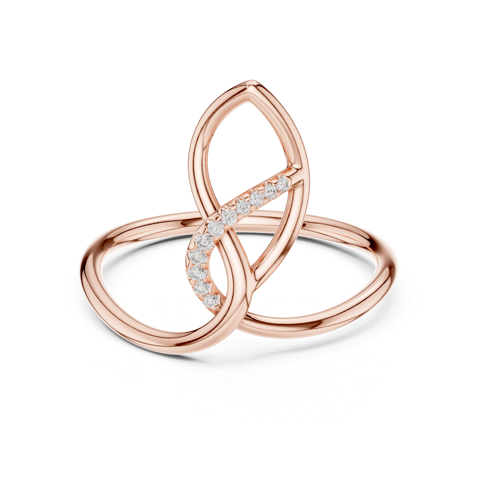 Gold Ring 1 (148), Rose Gold, view 4