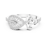 Gold Ring LR-01 (90), White Gold, view 4