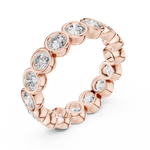 Gold Ring DDLR-216, Rose Gold, view 2