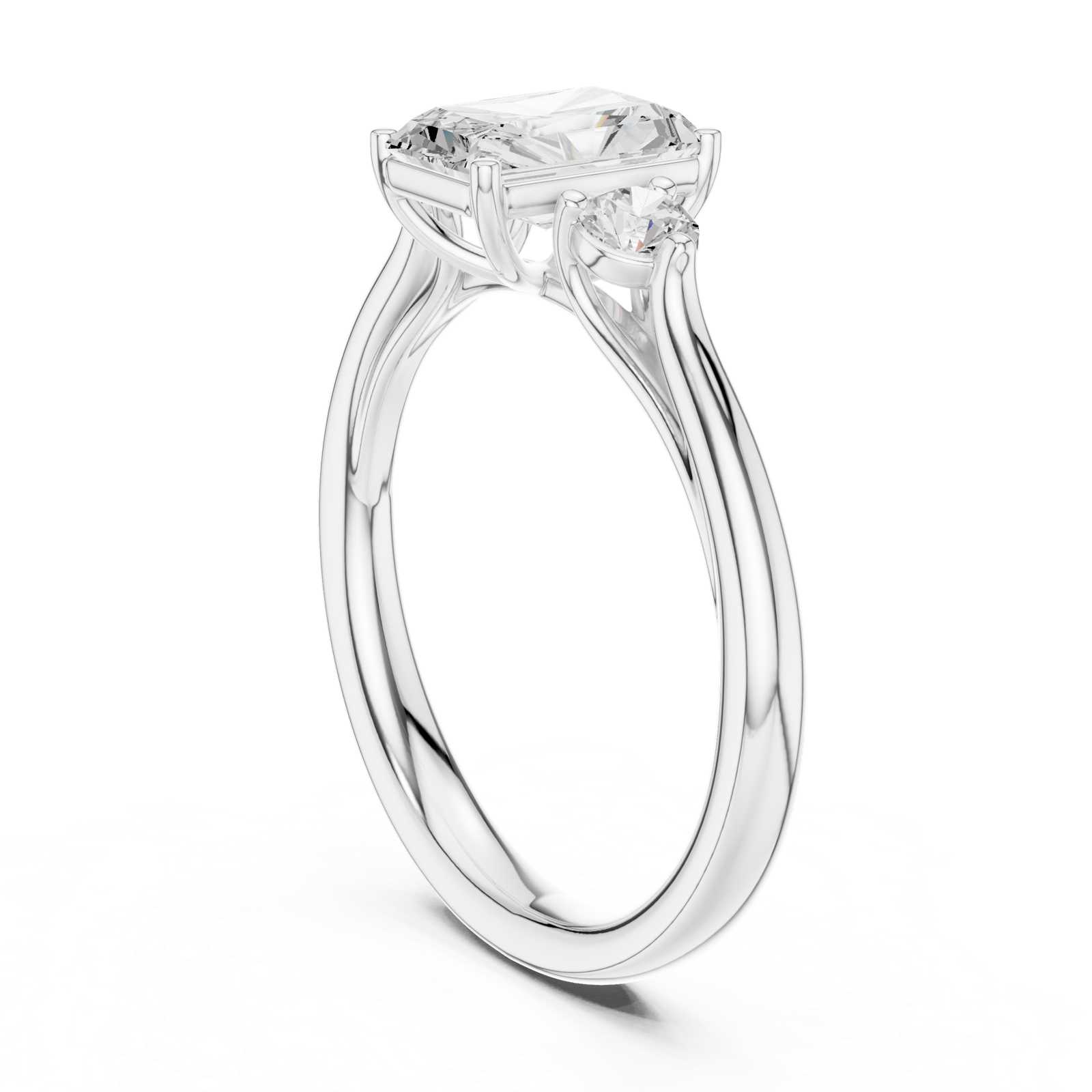 Gold Ring DDLR-725, White Gold, view 1