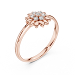 Gold Ring Ledis Ring, Rose Gold, view 2