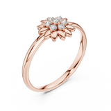 Gold Ring Ledis Ring, Rose Gold, view 2