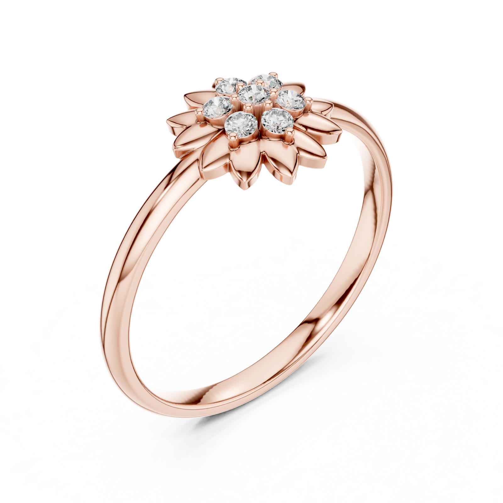 Gold Ring Ledis Ring, Rose Gold, view 2