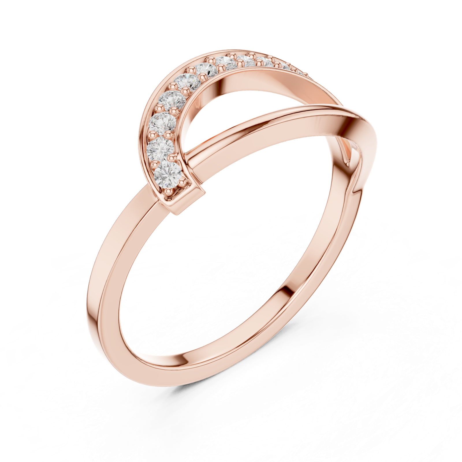 Gold Ring SBWR(2), Rose Gold, view 2