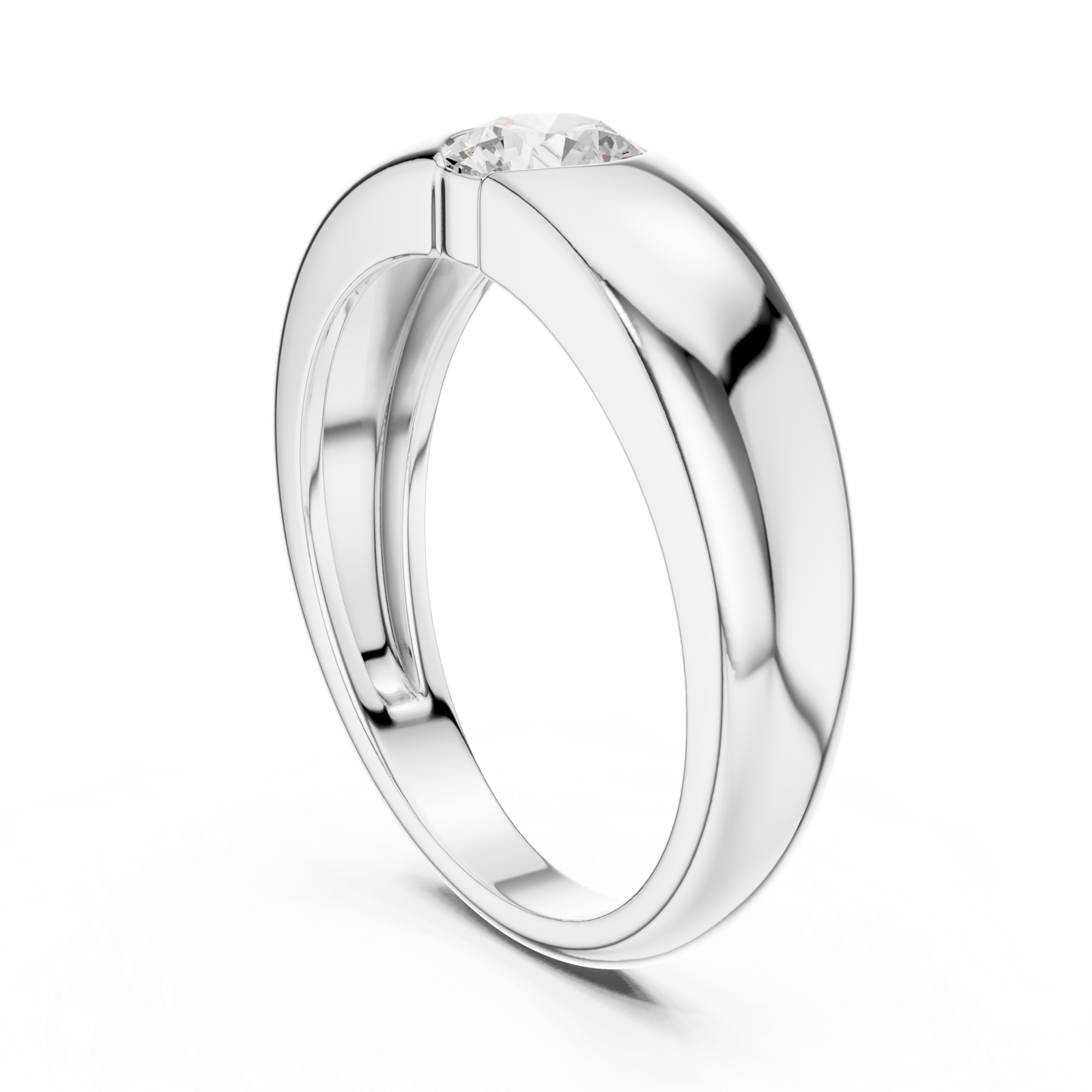 Gold Ring SBMR(15), White Gold