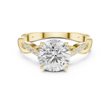 Gold Ring DDLR-816, Yellow Gold, view 4