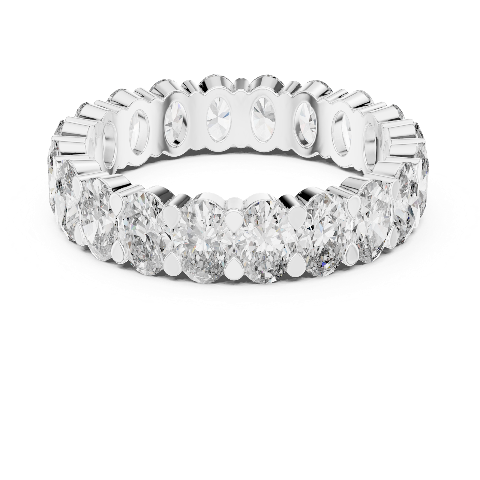 Gold Ring DDLR-211, White Gold, view 4
