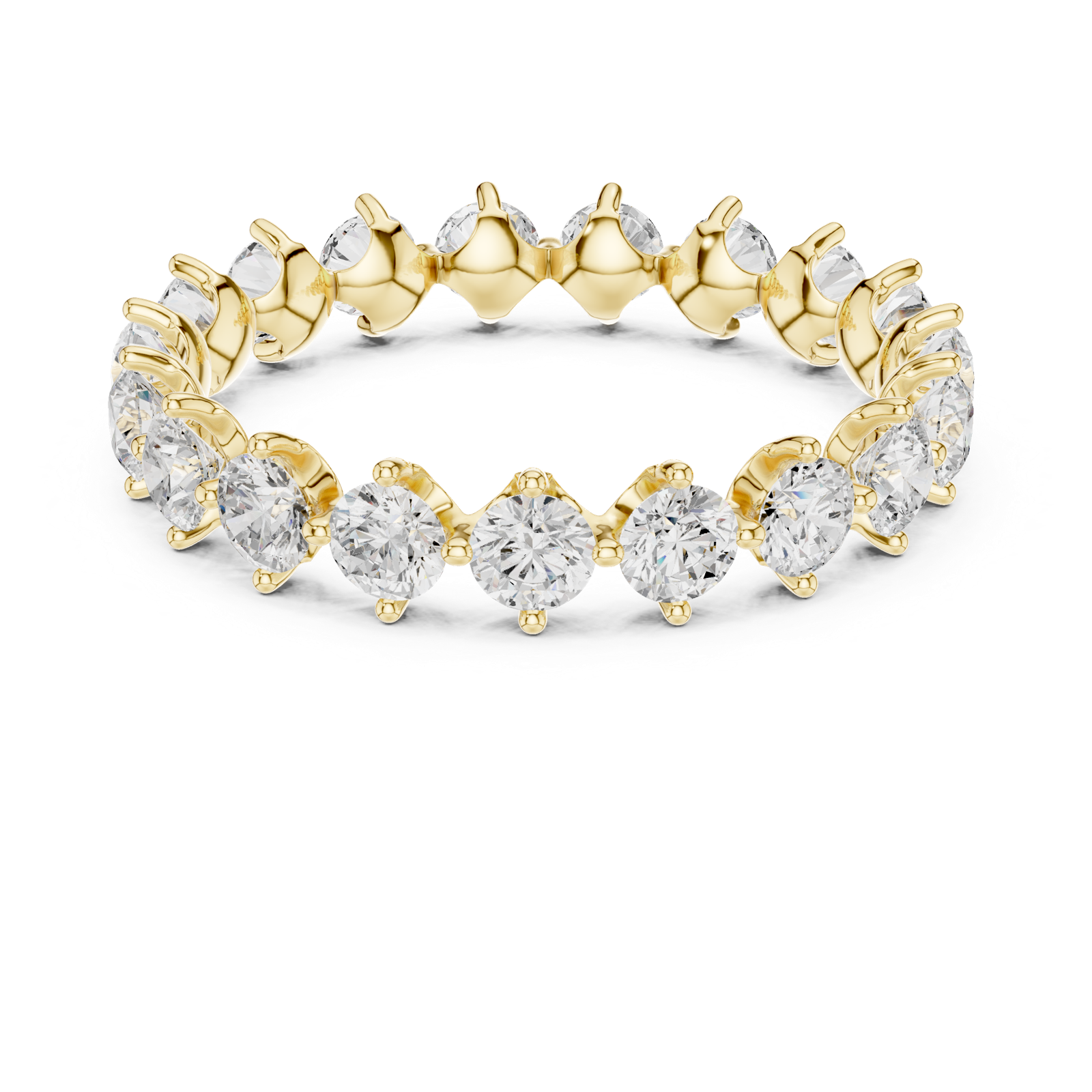 Gold Ring DDLR-373, Yellow Gold, view 4