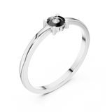 Gold Ring DDLR-413, White Gold, view 2