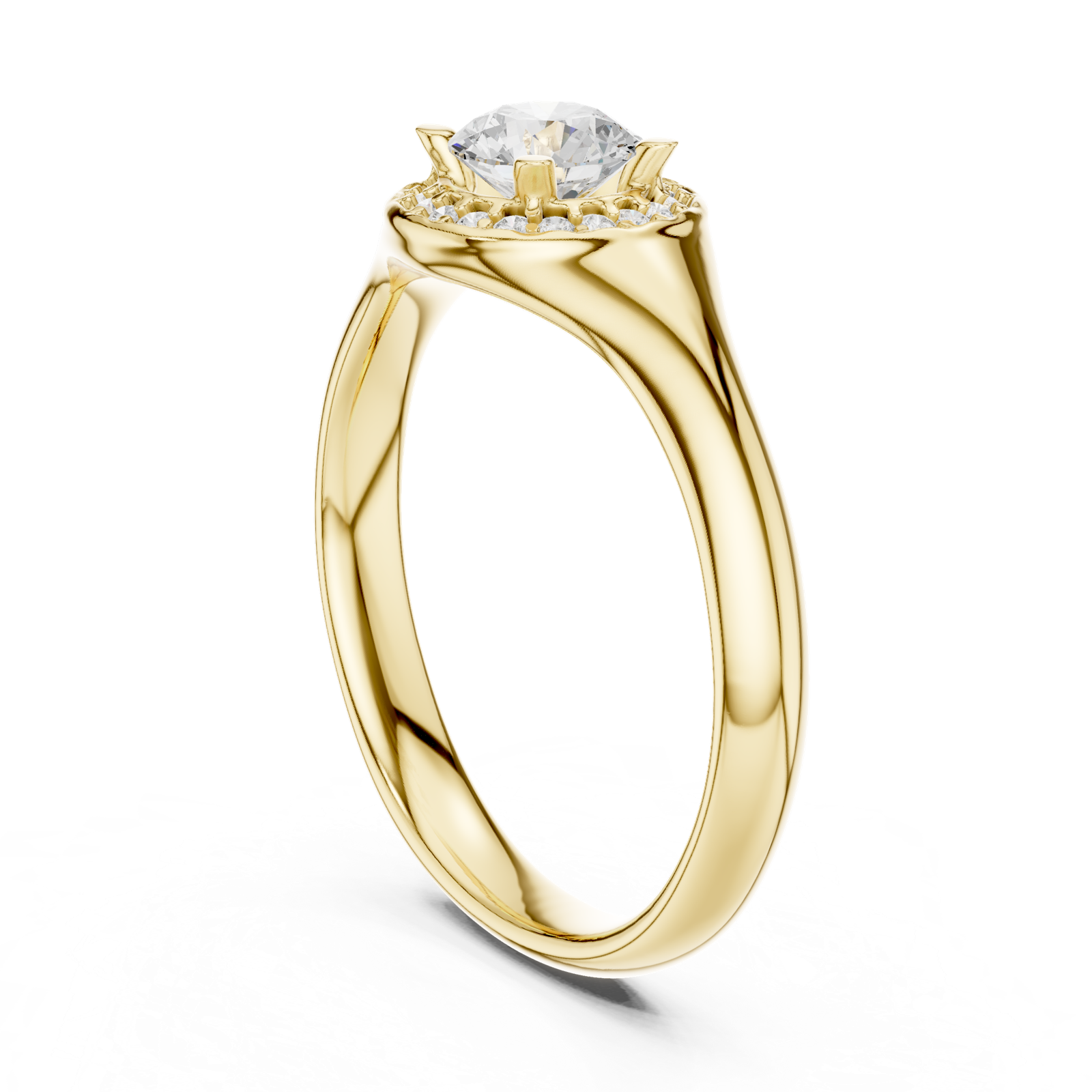 Gold Ring LR-0214, Yellow Gold