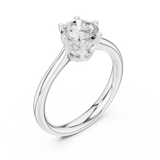Gold Ring DDLR-558, White Gold, view 2
