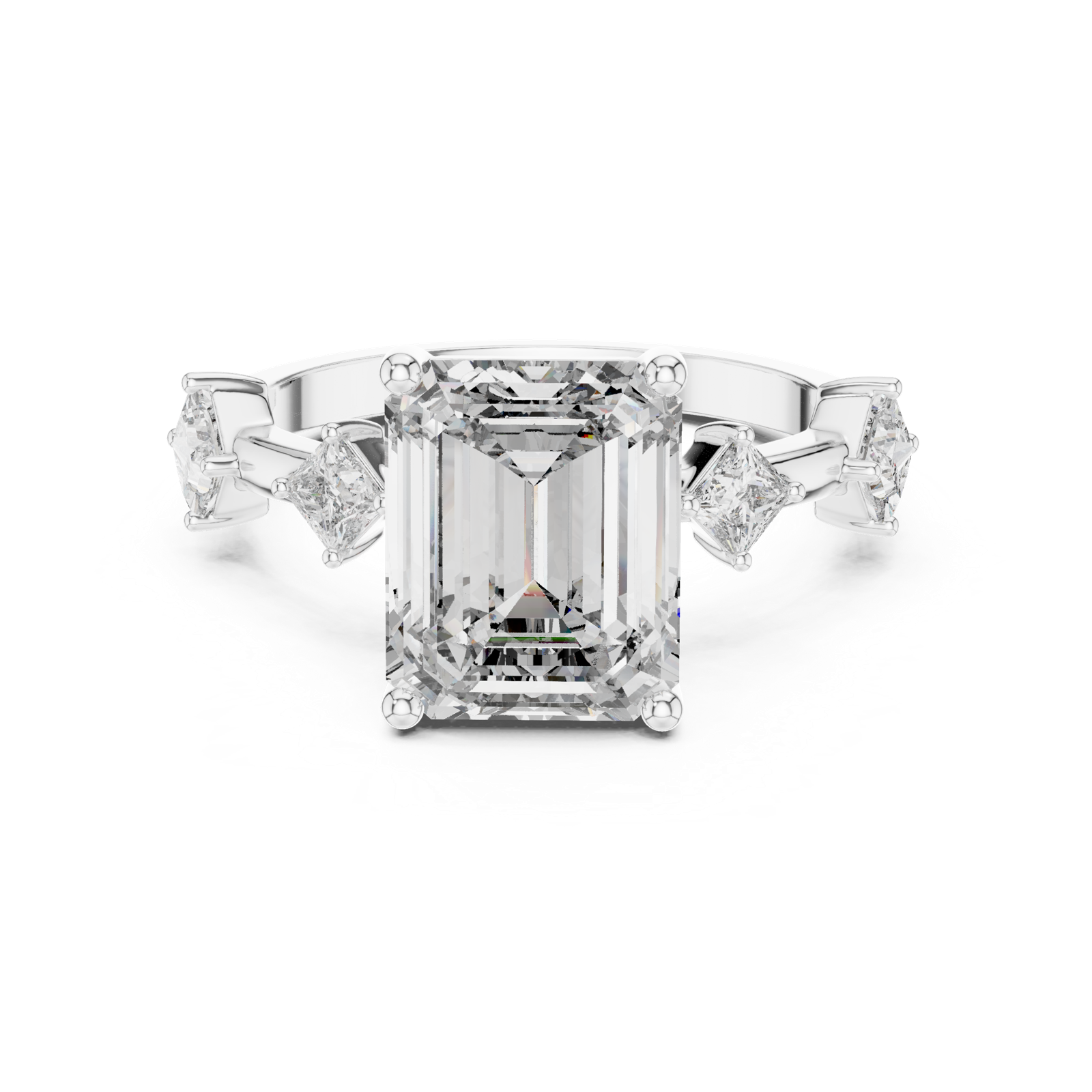 Gold Pendant 9-10021L_28, White Gold