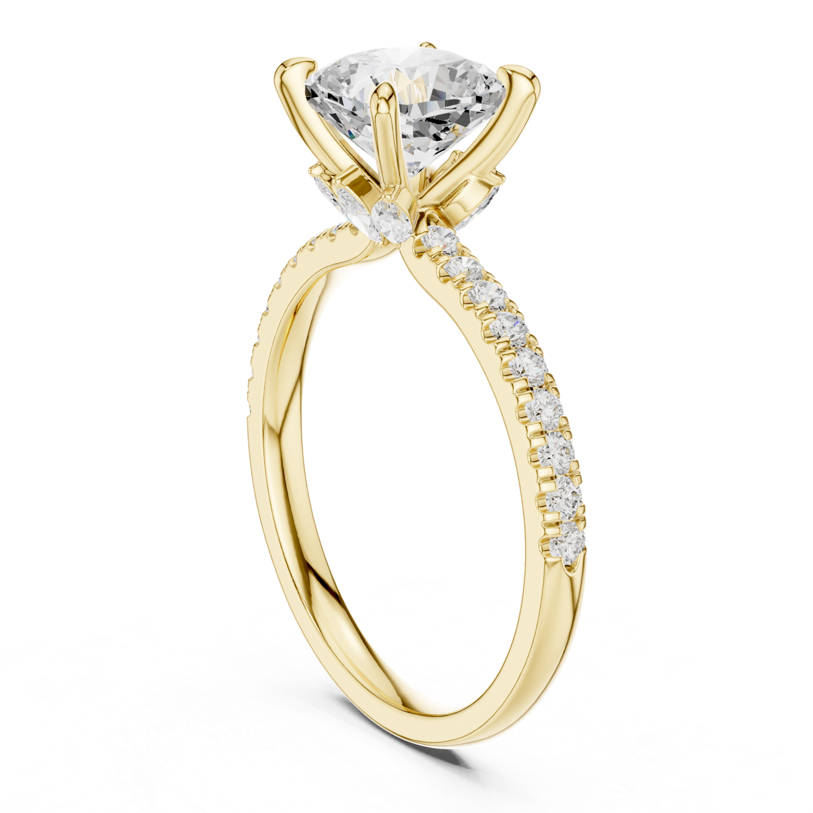 Gold Ring DDLR-1010, Yellow Gold