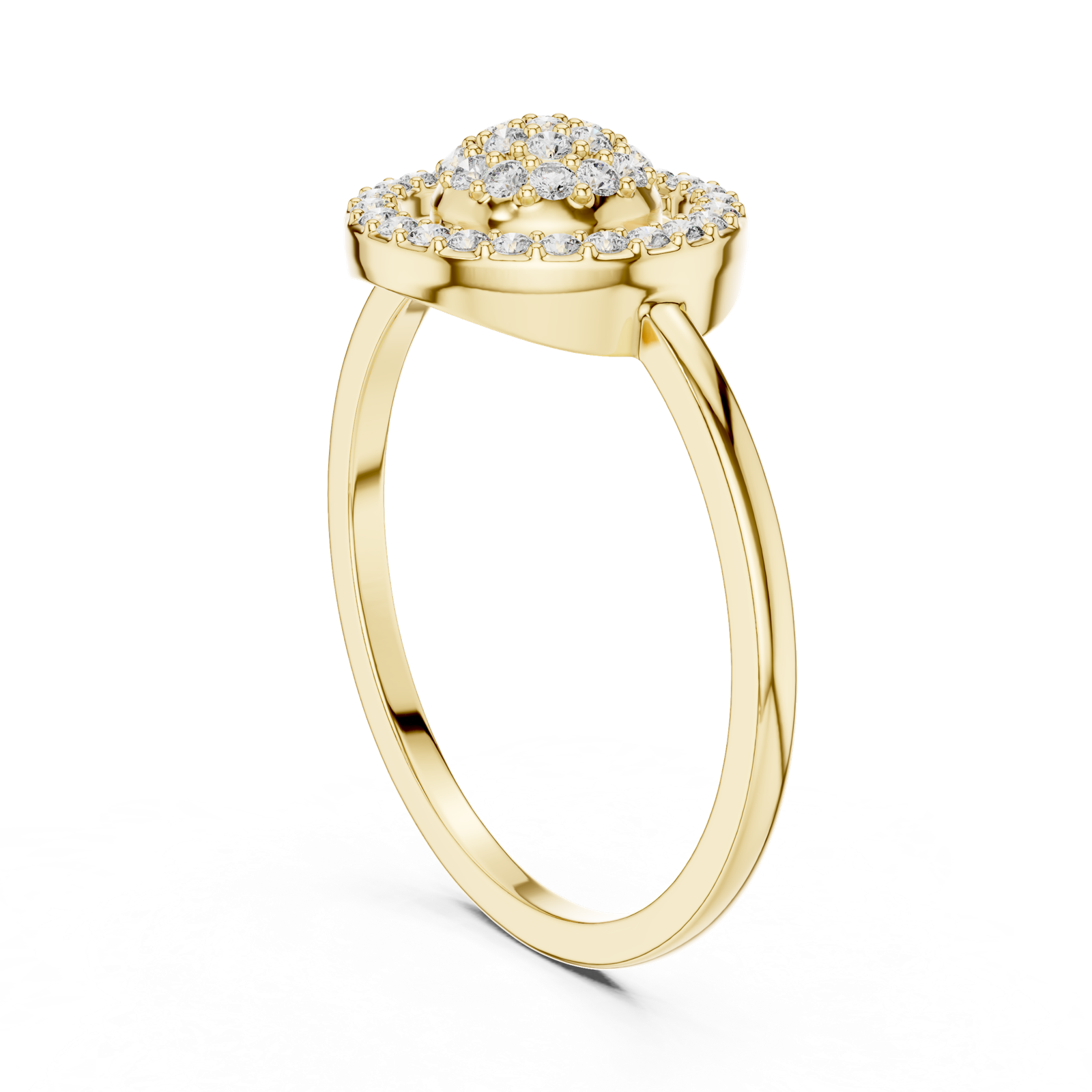 Gold Ring DR-6317, Yellow Gold, view 1