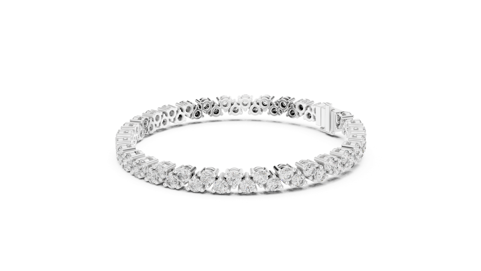 Gold Bracelet GLBR-0021, White Gold, view 1